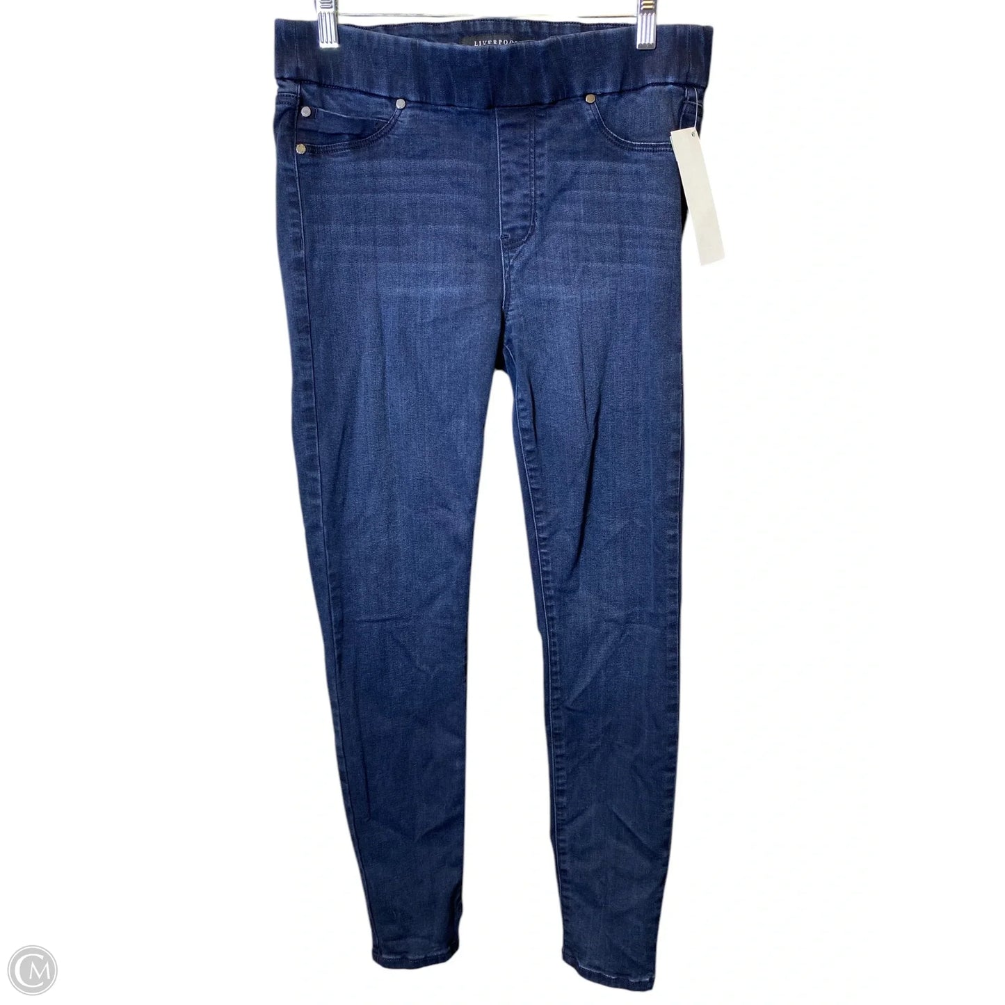 Jeans Skinny By Liverpool In Orange Denim, Size: 12