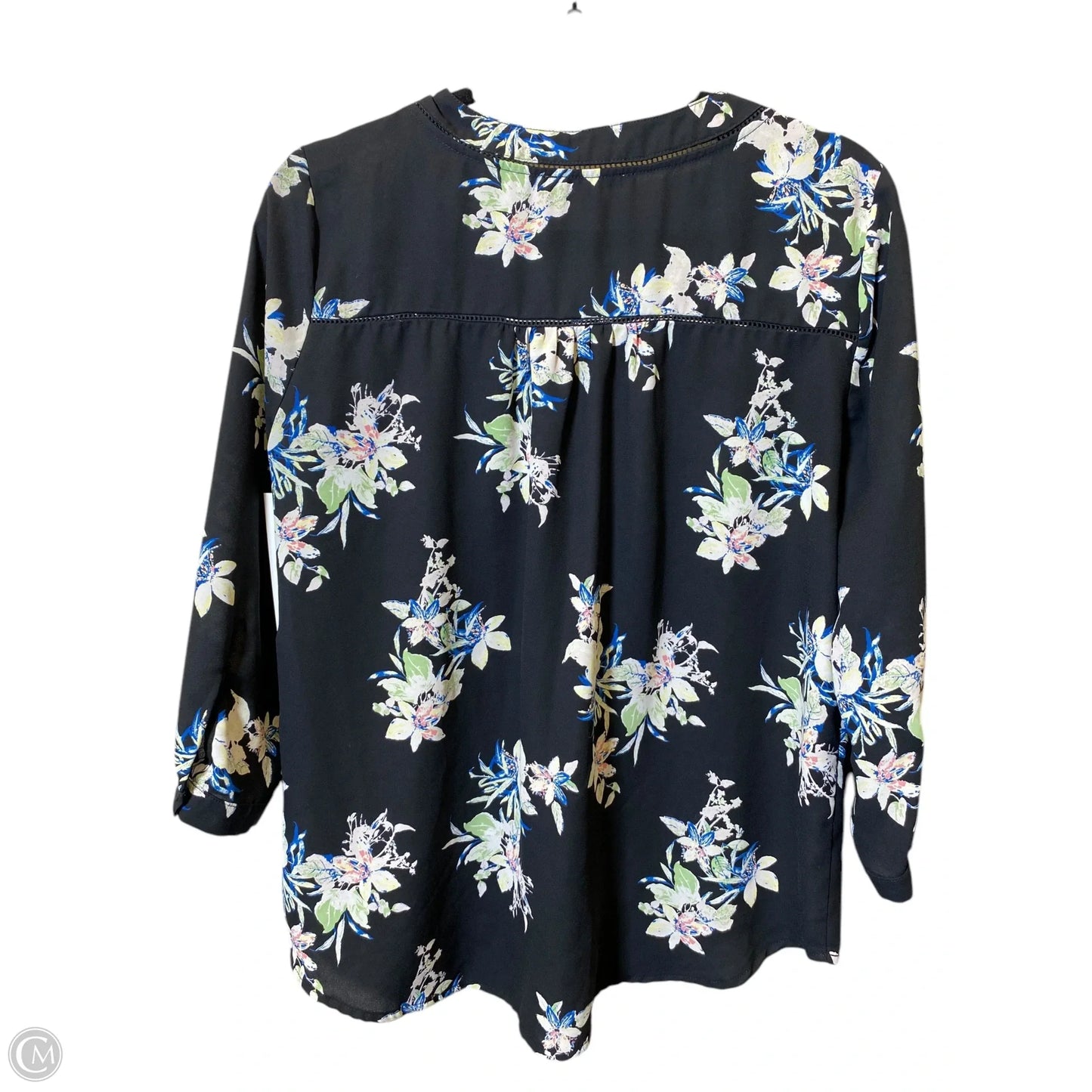 Top 3/4 Sleeve By 41 Hawthorn In Floral Print, Size: Medium