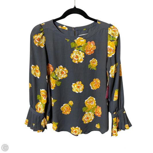 Top Long Sleeve By Loft In Floral Print, Size: S