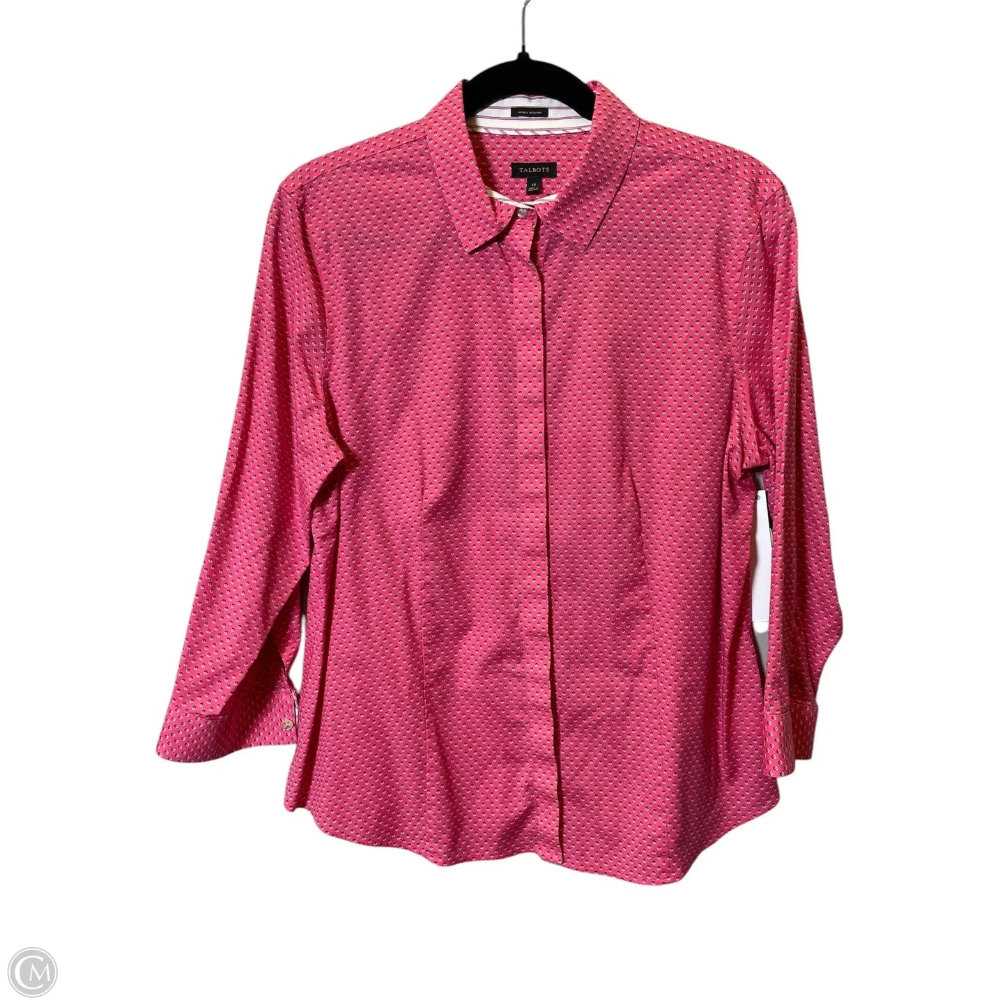 Top Long Sleeve By Talbots In Pink, Size: Xl