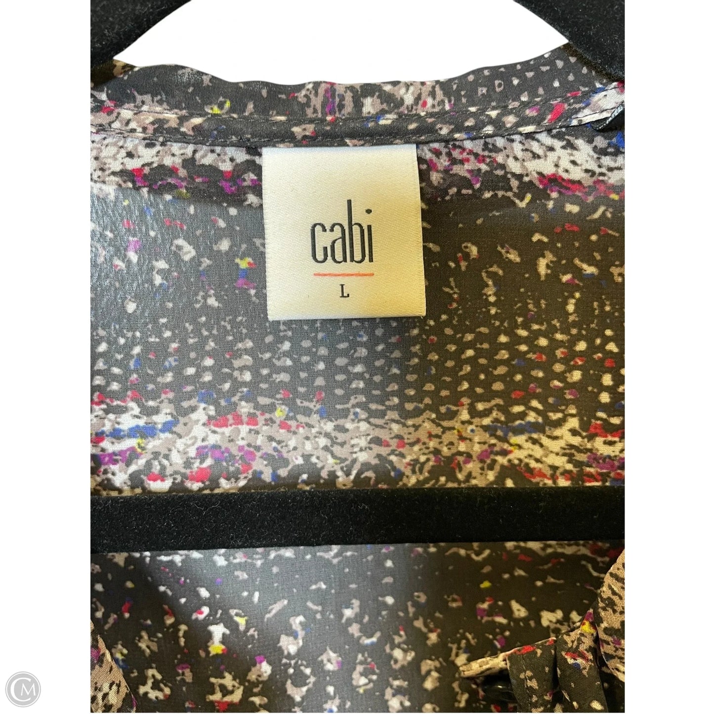 Top Long Sleeve By Cabi In Multi-colored, Size: L