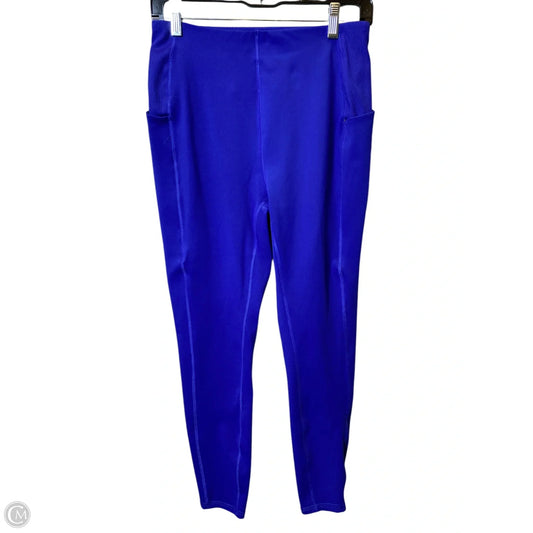 Athletic Leggings By Spyder In Blue, Size: M