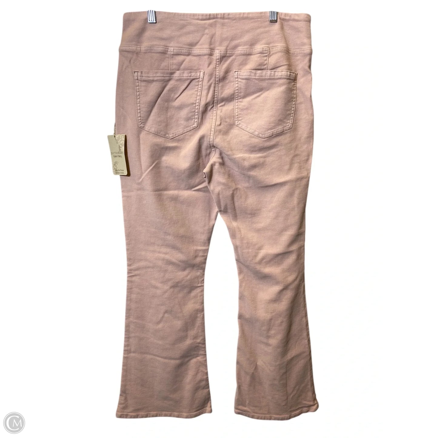 Jeans Flared By Clothes Mentor In Pink, Size: L