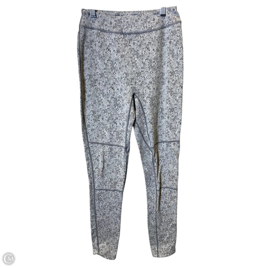 Athletic Leggings By Gym Shark In Grey & White, Size: L