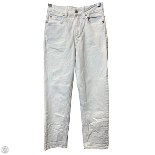 Jeans Straight By H&m In White, Size: 2