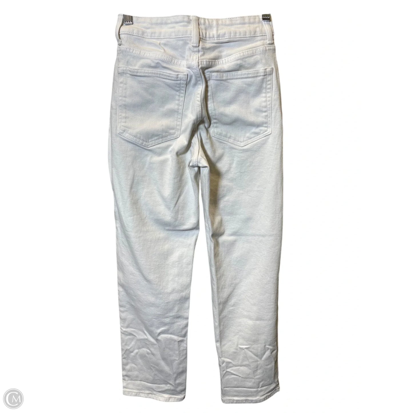Jeans Straight By H&m In White, Size: 2