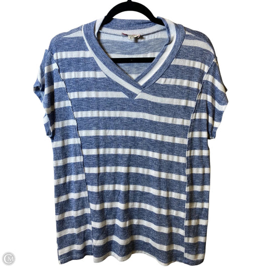 Top Short Sleeve By Andree By Unit In Striped Pattern, Size: S