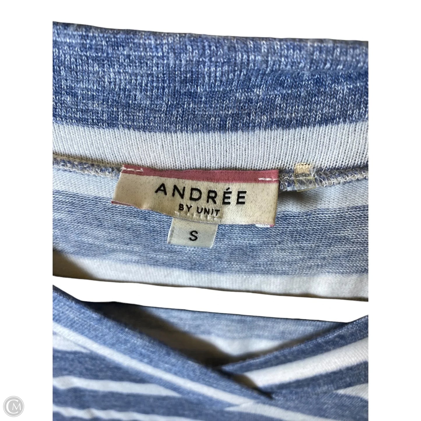Top Short Sleeve By Andree By Unit In Striped Pattern, Size: S