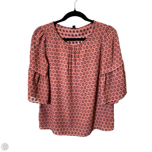 Top 3/4 Sleeve By Ann Taylor In Multi-colored, Size: Xs
