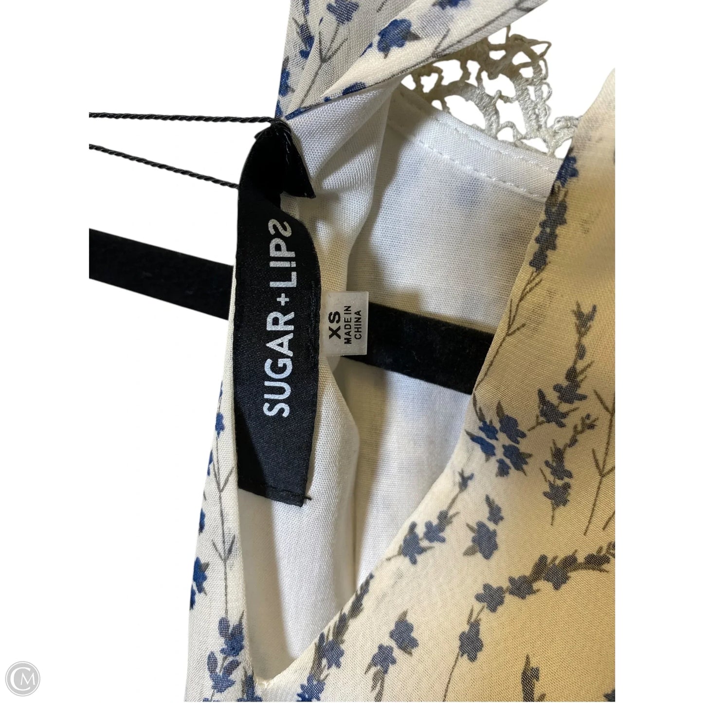 Blouse Long Sleeve By Sugar Lips In Floral Print, Size: Xs