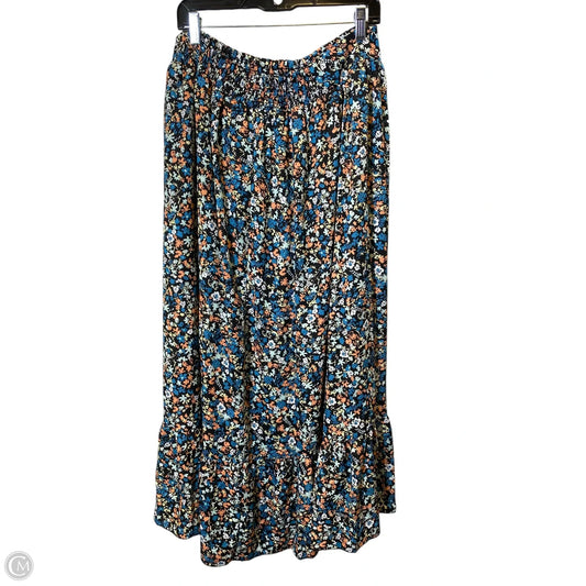Skirt Maxi By Clothes Mentor In Floral Print, Size: Xl