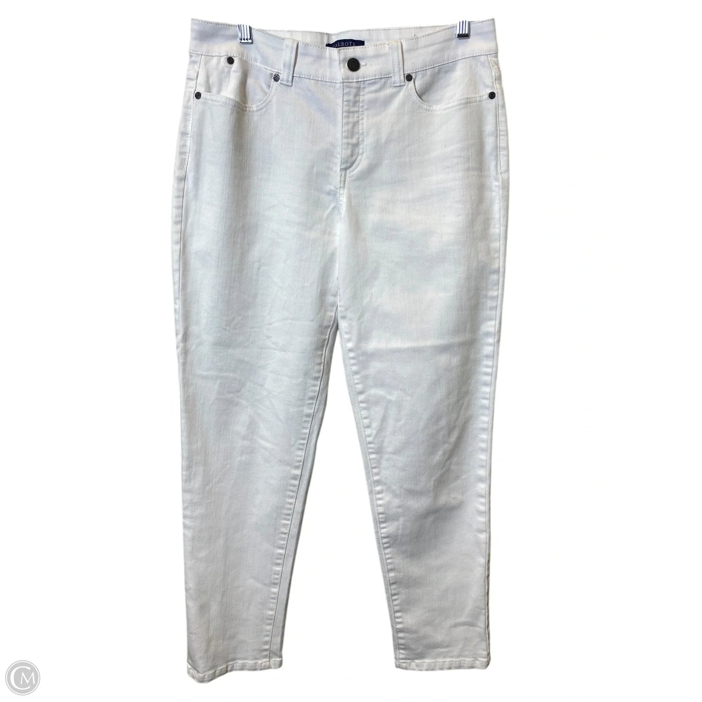 Jeans Straight By Talbots In White, Size: 6