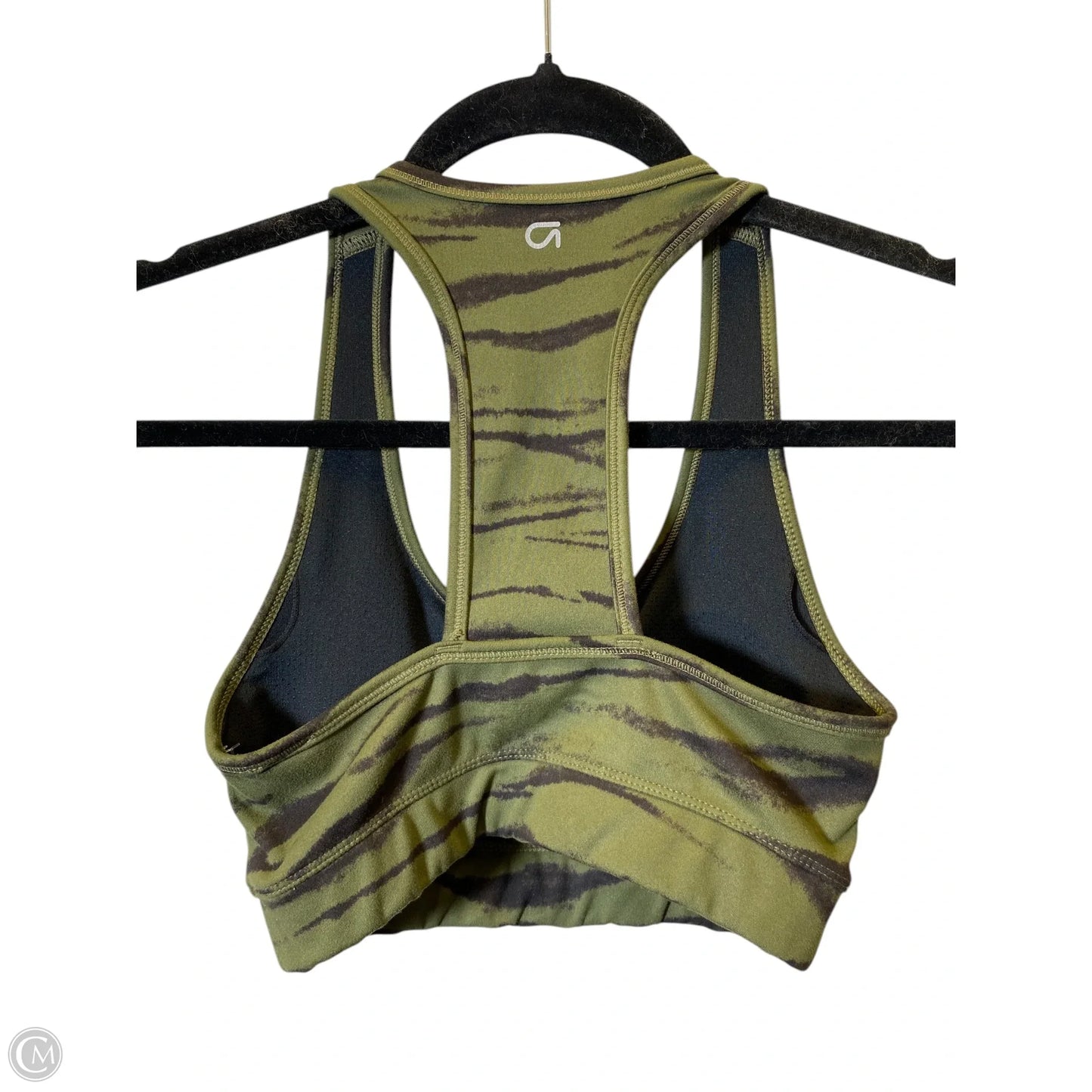 Athletic Bra By Gapfit In Black & Green, Size: Xs