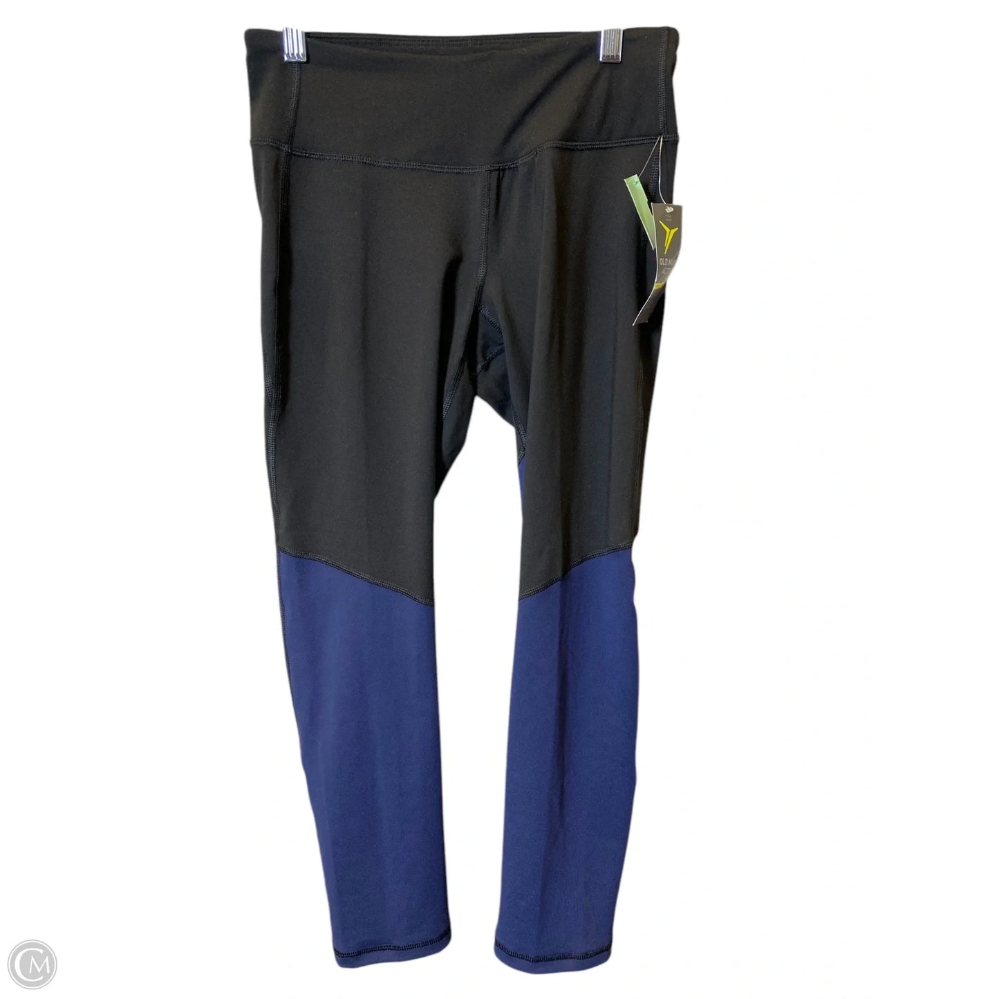 Athletic Leggings By Old Navy In Black & Blue, Size: M