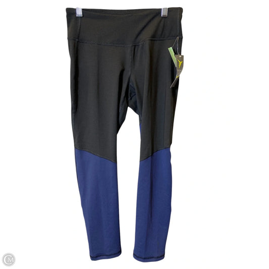Athletic Leggings By Old Navy In Black & Blue, Size: M