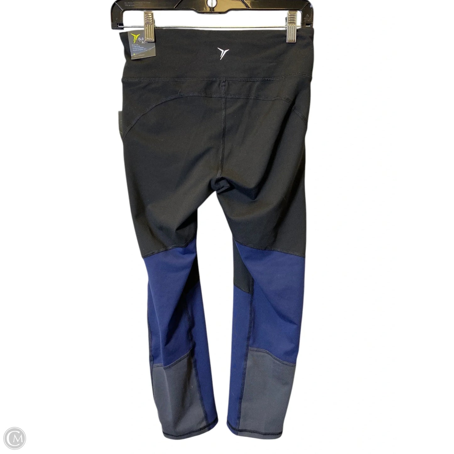 Athletic Leggings By Old Navy In Black & Blue, Size: M