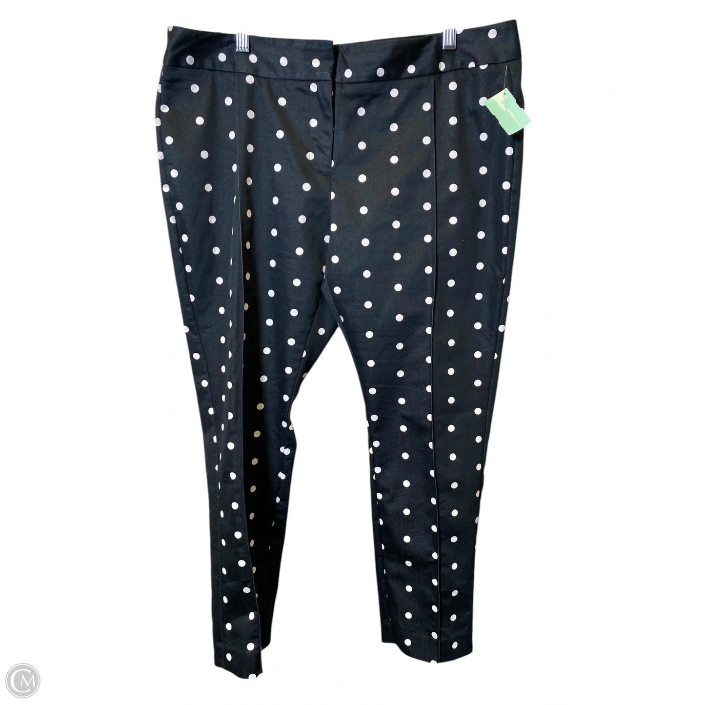 Pants Linen By Worthington In Polkadot Pattern, Size: 14