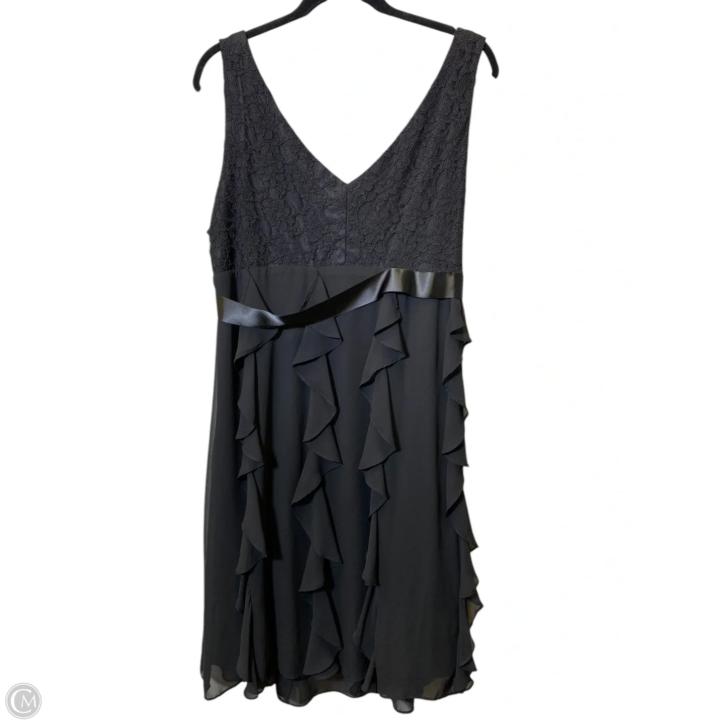 Dress Casual Midi By Jessica Howard In Black, Size: 2x