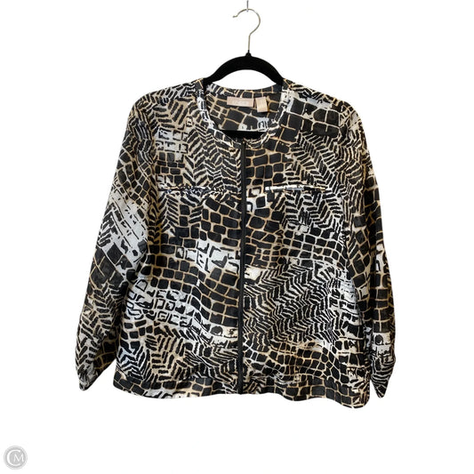 Top 3/4 Sleeve By Chicos In Animal Print, Size: M