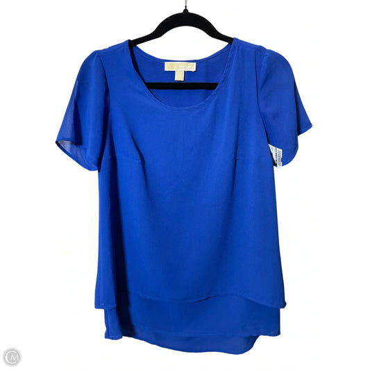 Top Short Sleeve By Michael By Michael Kors In Blue, Size: Xs
