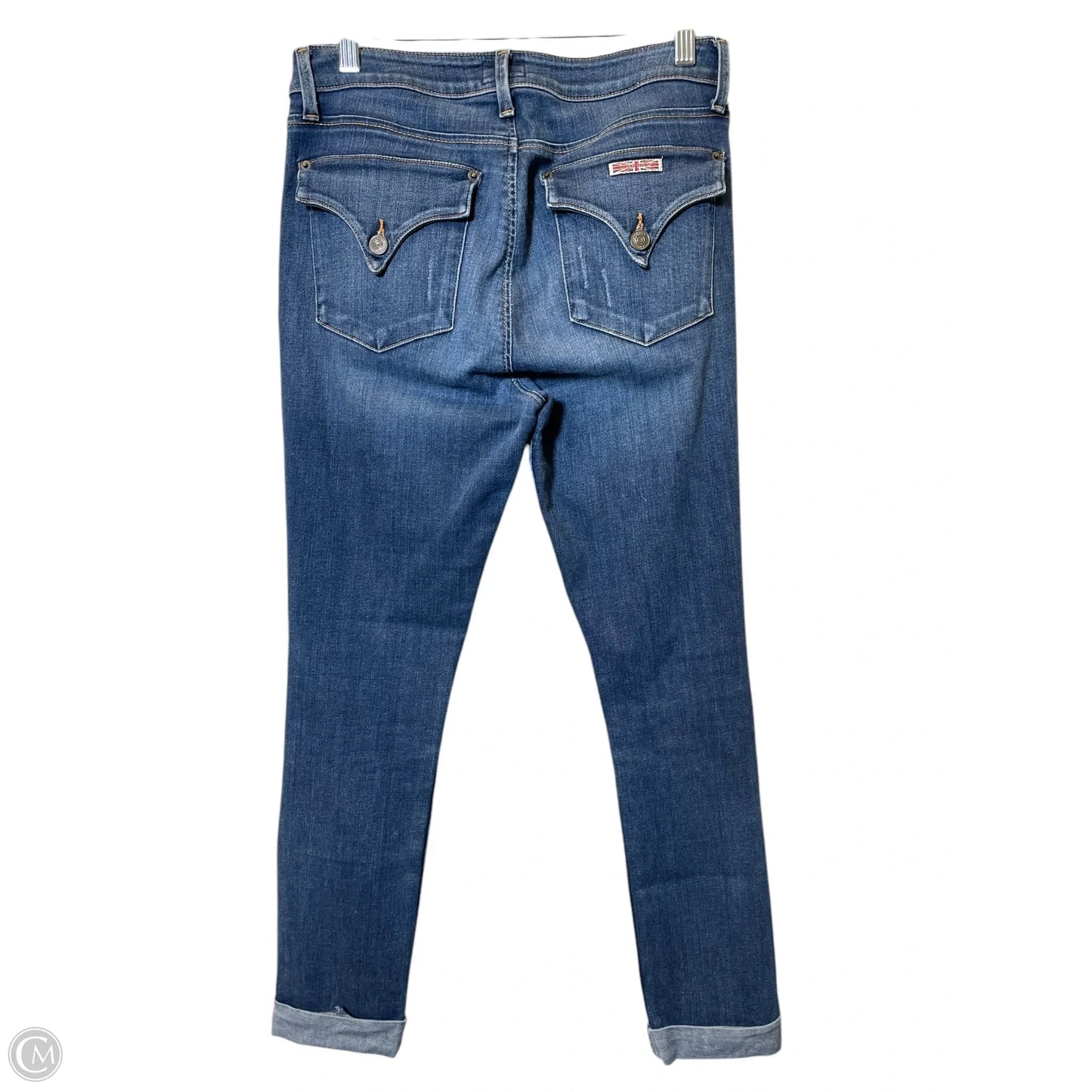 Jeans Skinny By Hudson In Orange Denim, Size: 8