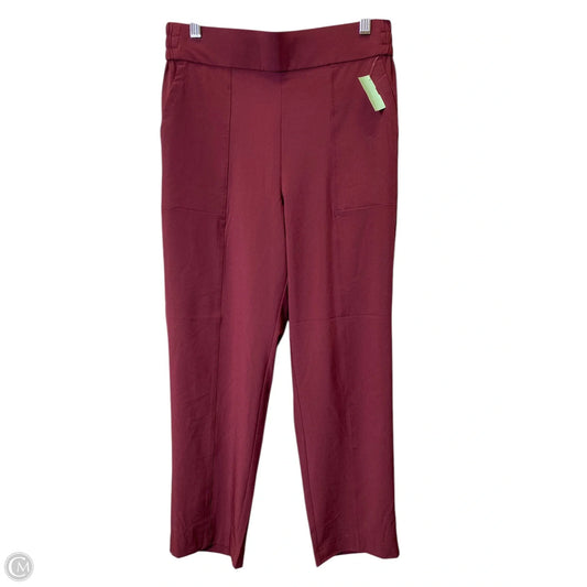 Athletic Pants By Lou And Grey In Maroon, Size: M