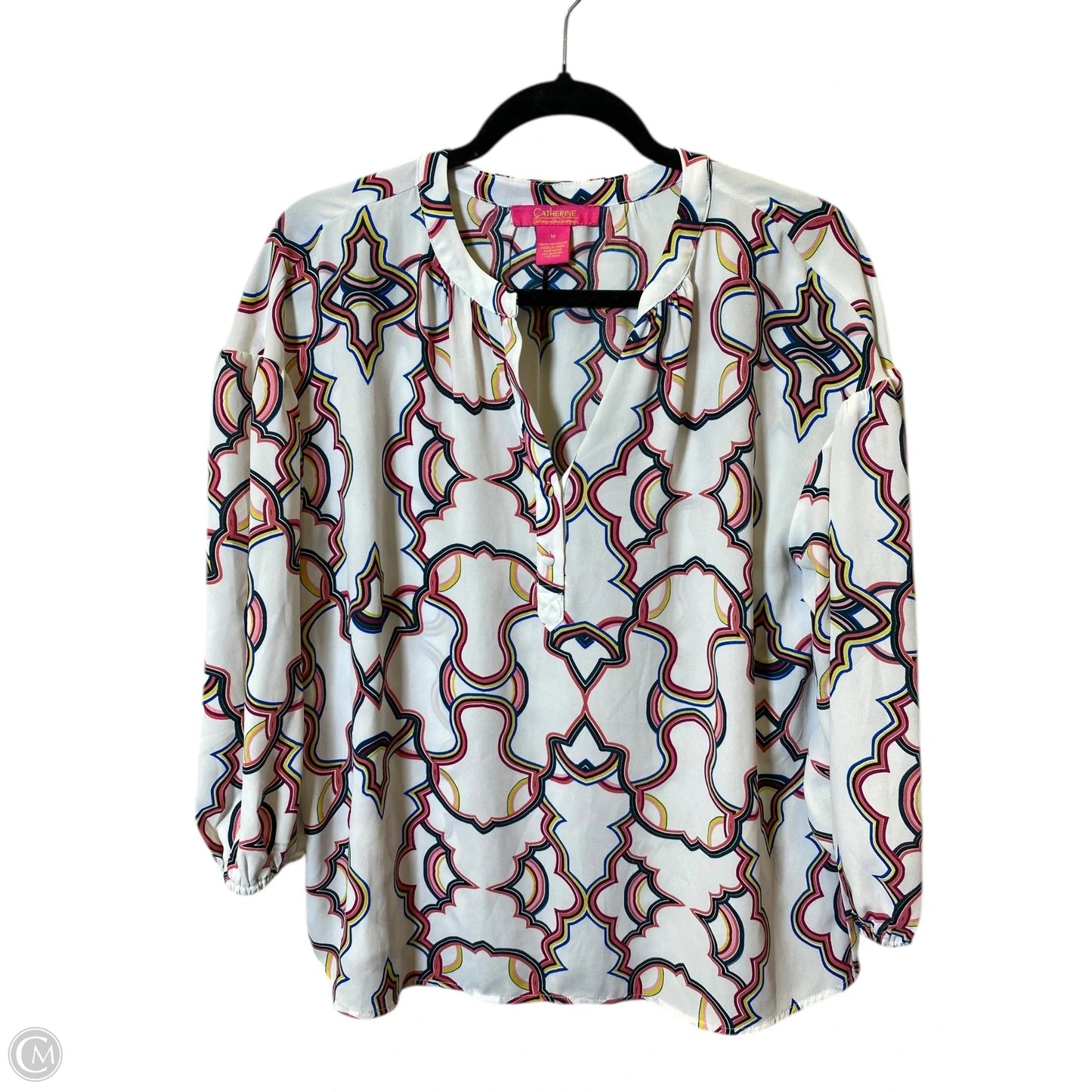 Top Long Sleeve By Catherine Malandrino In Multi-colored, Size: M