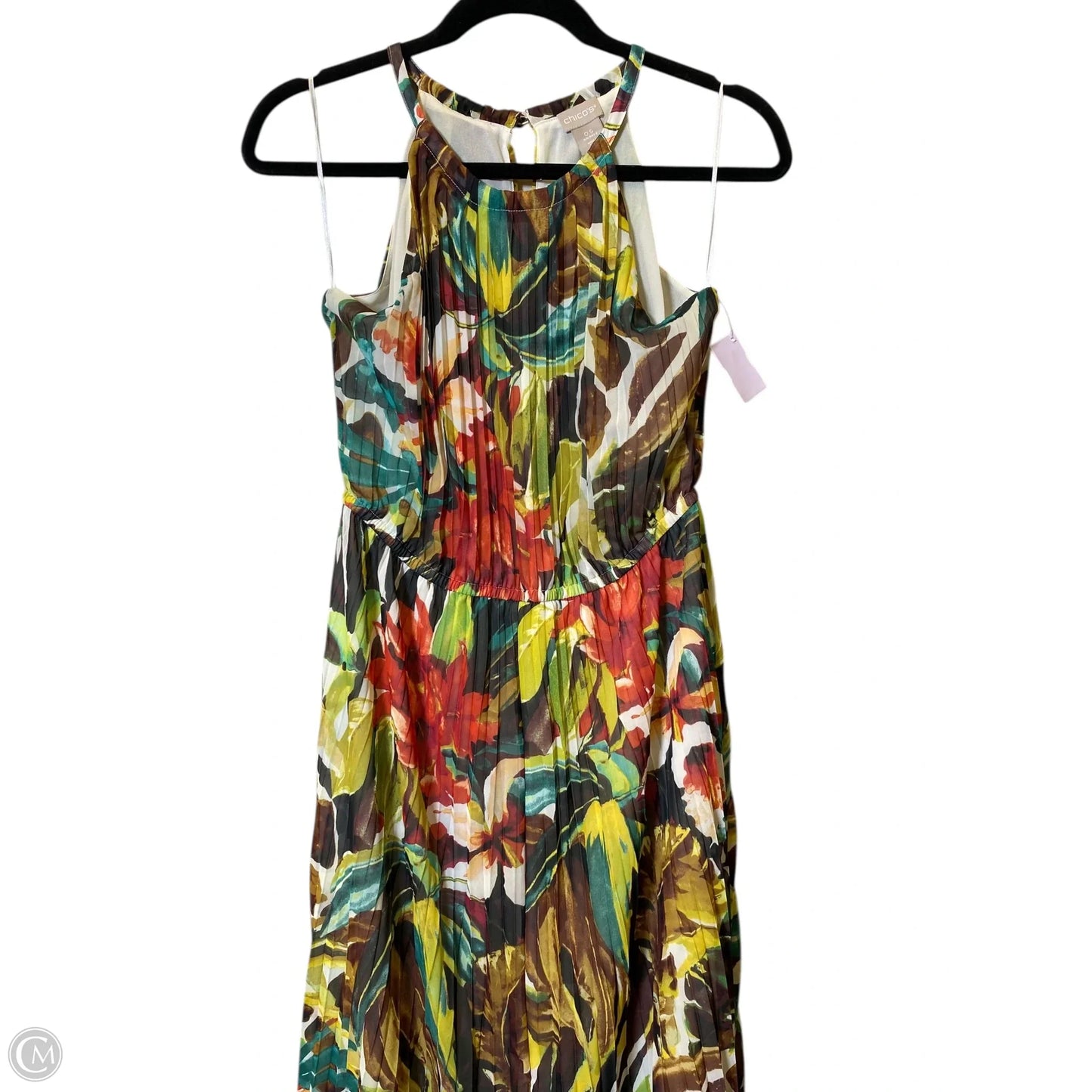 Dress Casual Maxi By Chicos In Multi-colored, Size: S