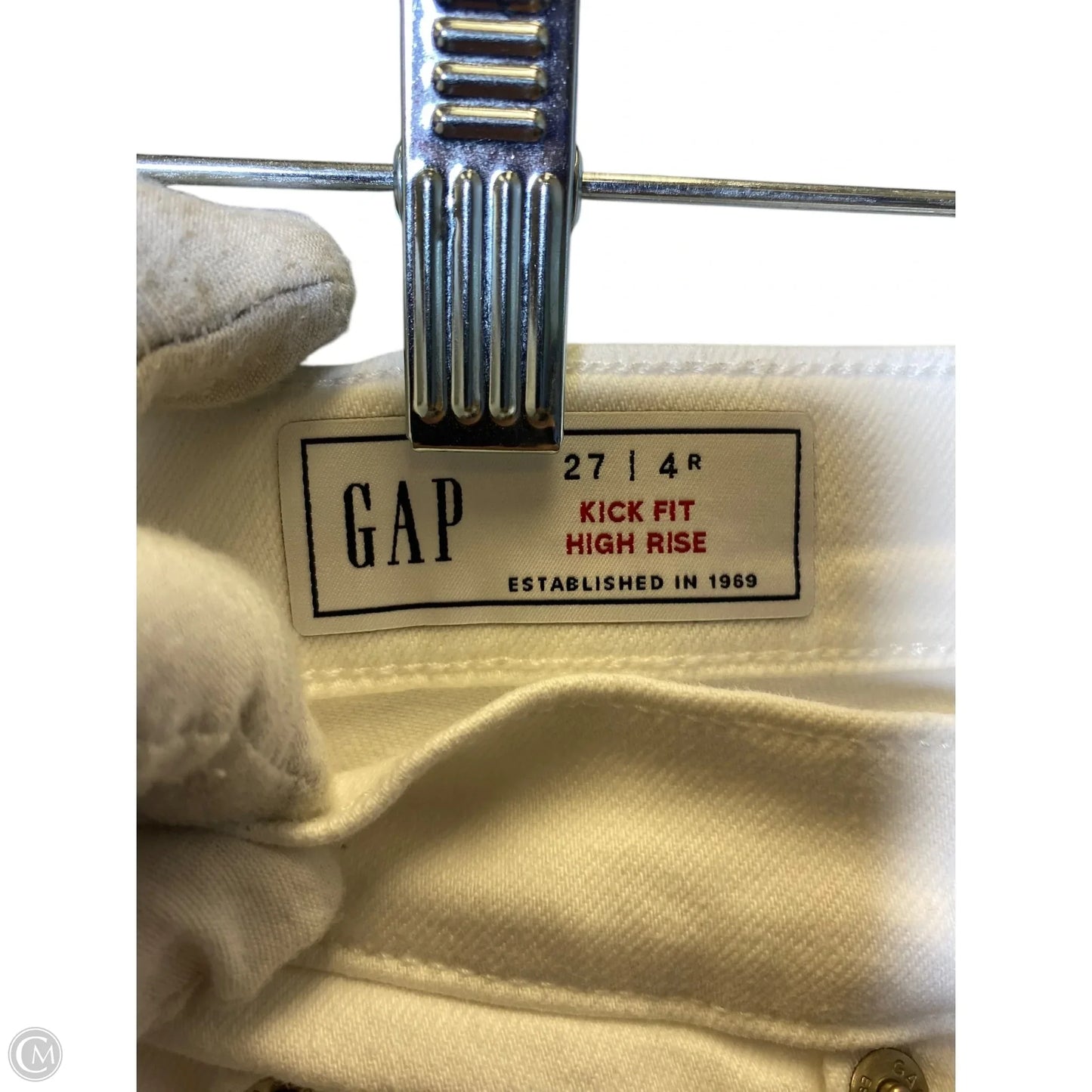 Jeans Straight By Gap In White, Size: 4