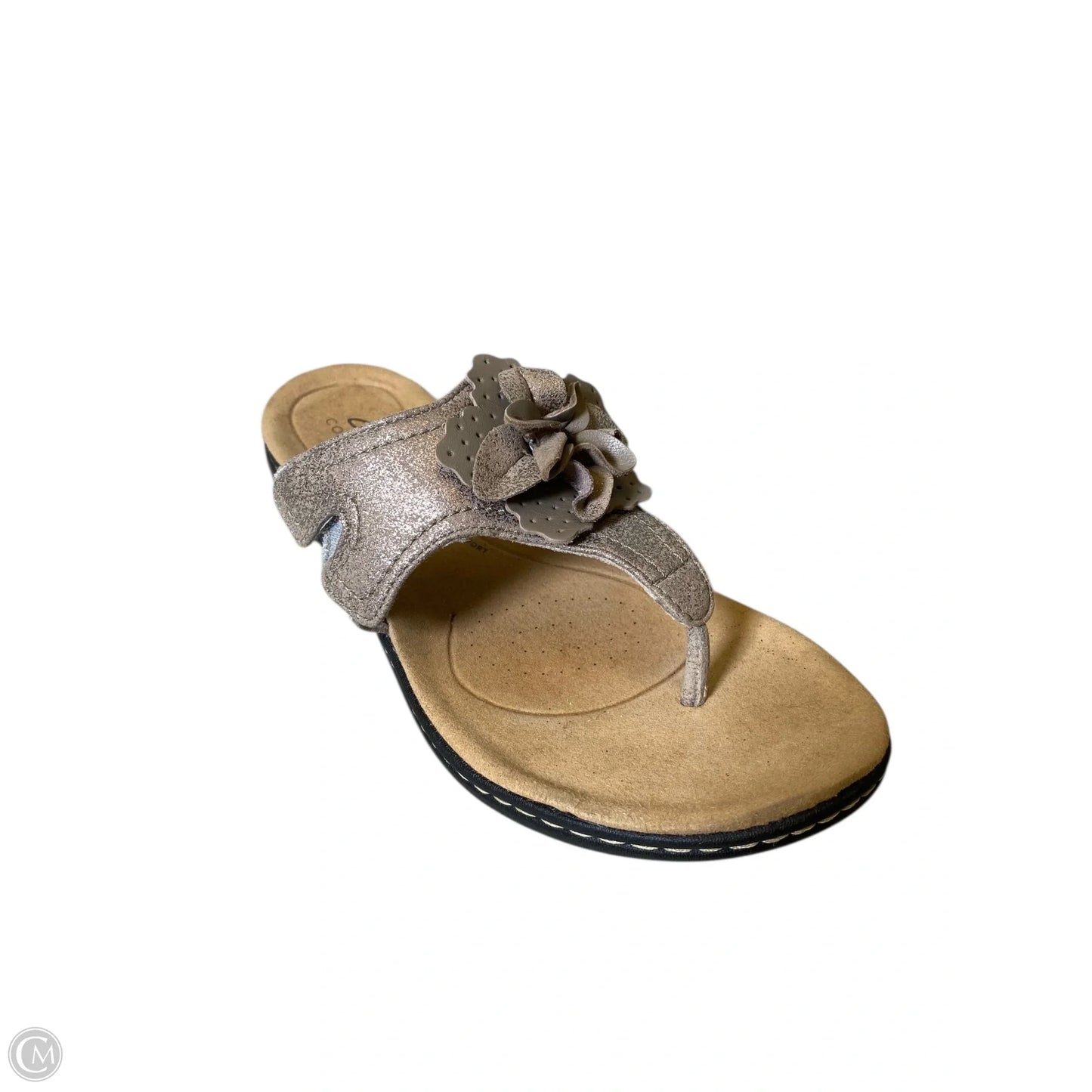 Sandals Flats By Clarks In Beige, Size: 7.5