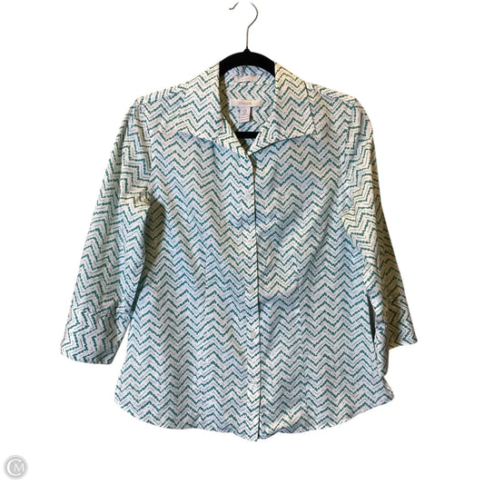 Top Long Sleeve By Chicos In Multi-colored, Size: S