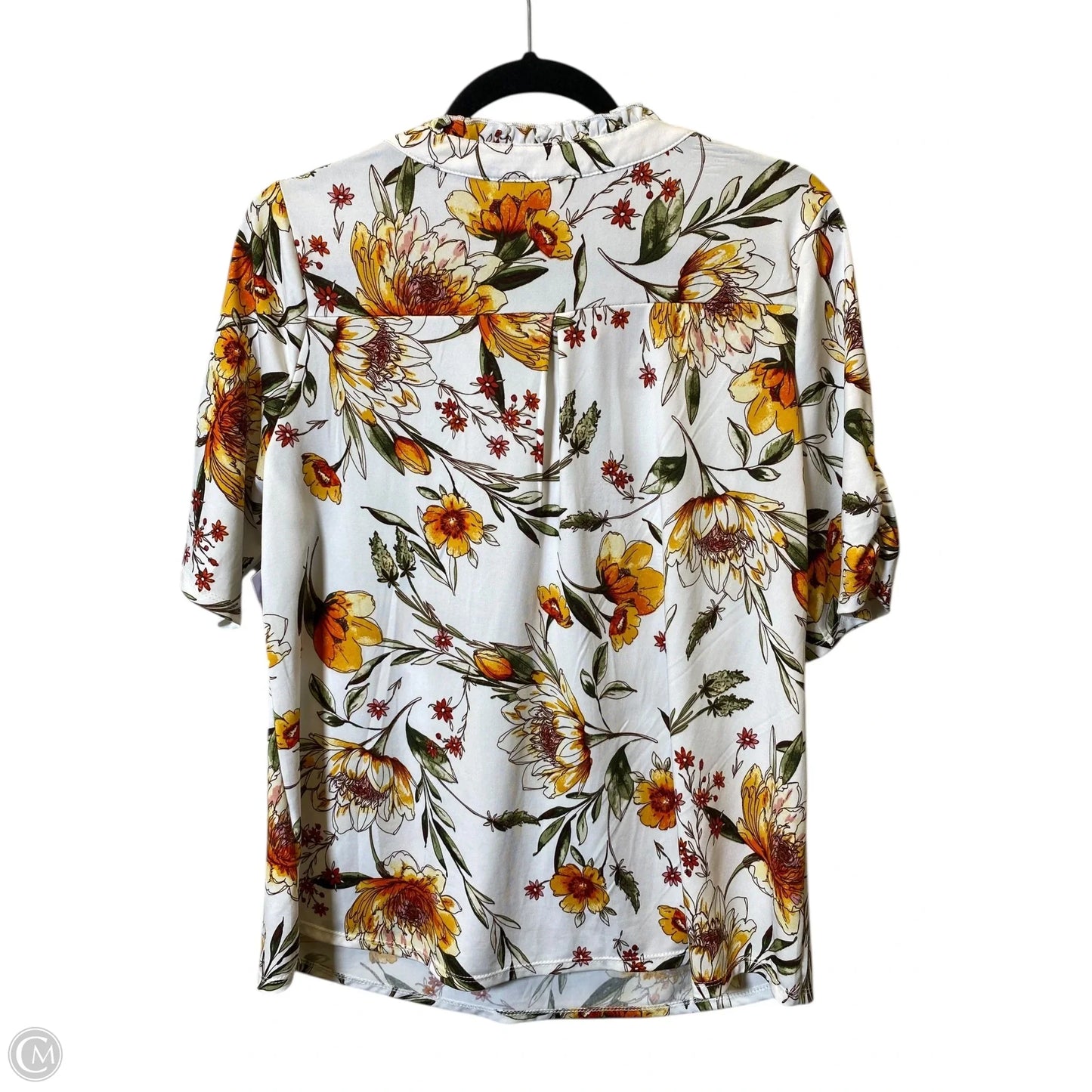 Top Short Sleeve By Perseption Concept In Multi-colored, Size: L