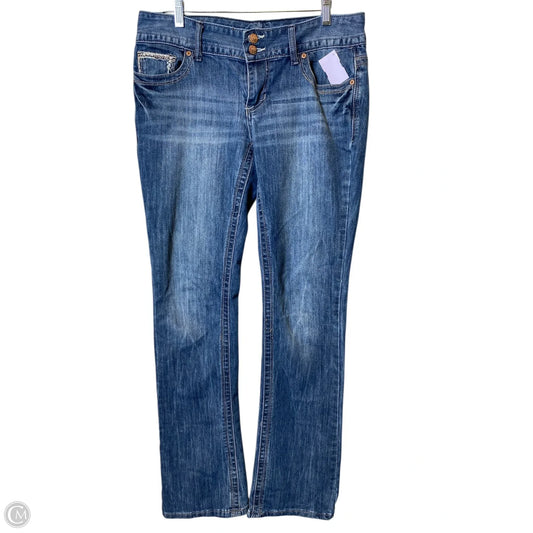 Jeans Straight By Maurices In Blue Denim, Size: 8