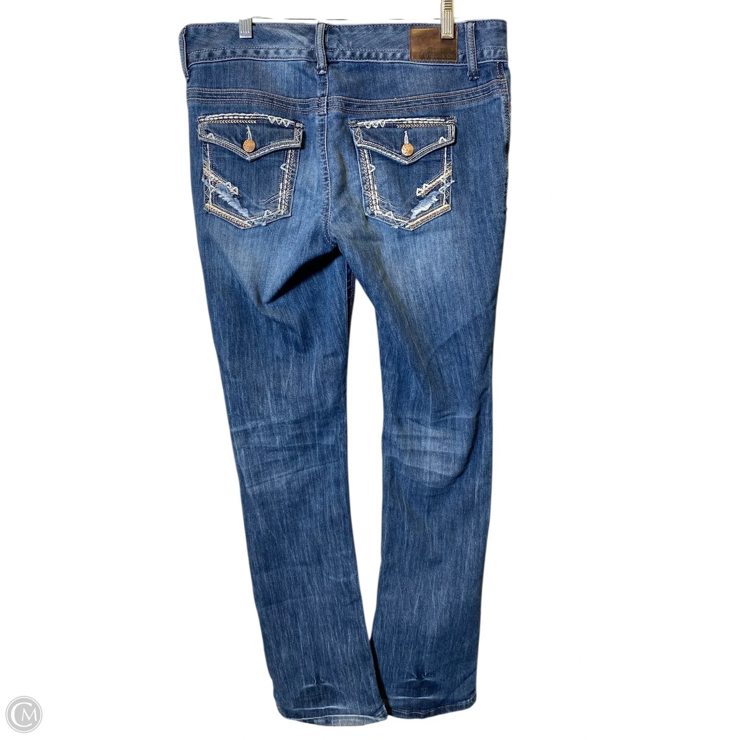 Jeans Straight By Maurices In Blue Denim, Size: 8