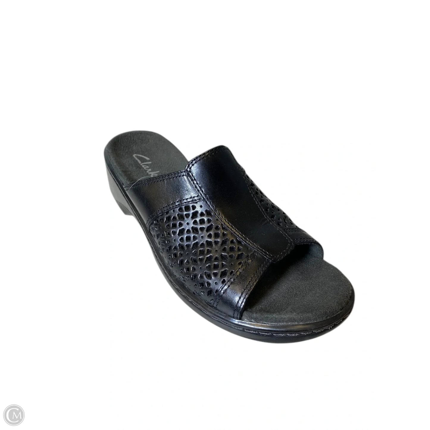 Sandals Heels Platform By Clarks In Black, Size: 8.5