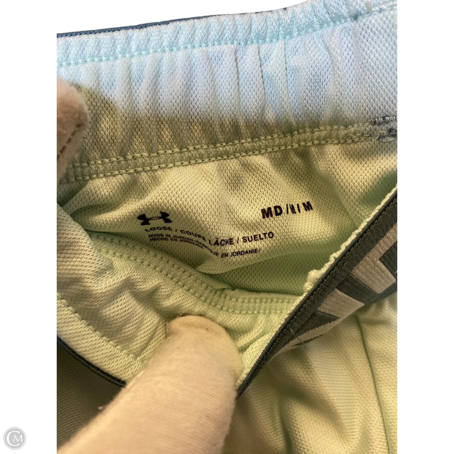 Athletic Shorts By Under Armour In Green, Size: M