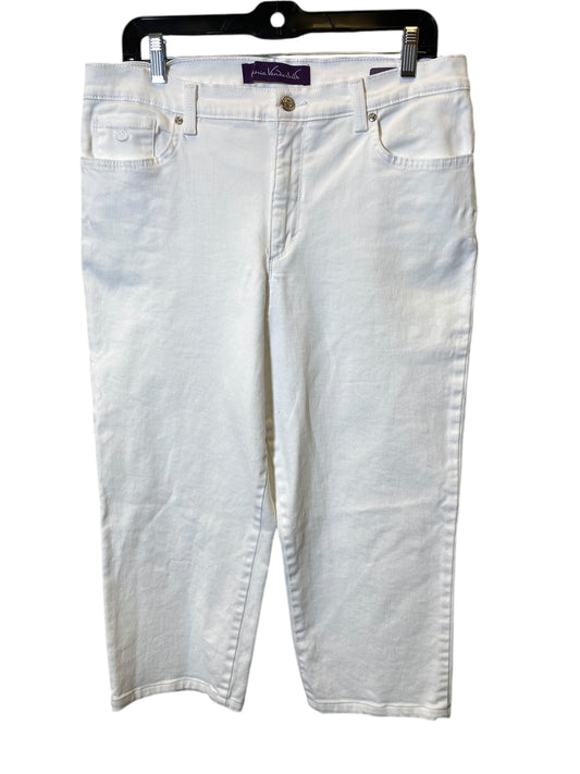 Capris By Gloria Vanderbilt In White, Size: 14