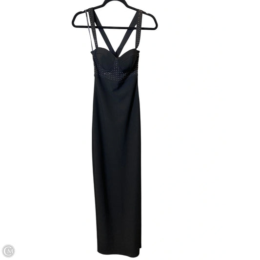 Dress Casual Maxi By Guess In Black & Silver, Size: Xs