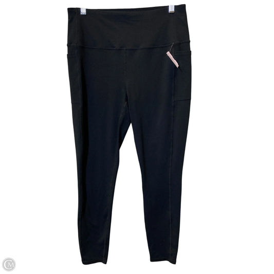 Athletic Leggings By Skechers In Black, Size: L