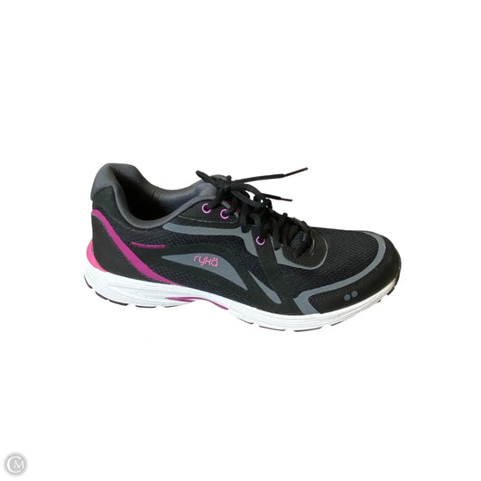 Shoes Athletic By Ryka In Black & Pink, Size: 8.5