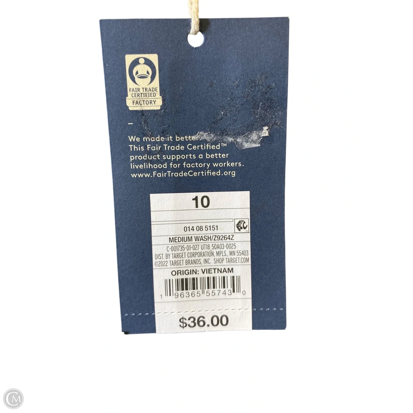 Jeans Wide Leg By Universal Thread In Blue Denim, Size: 10