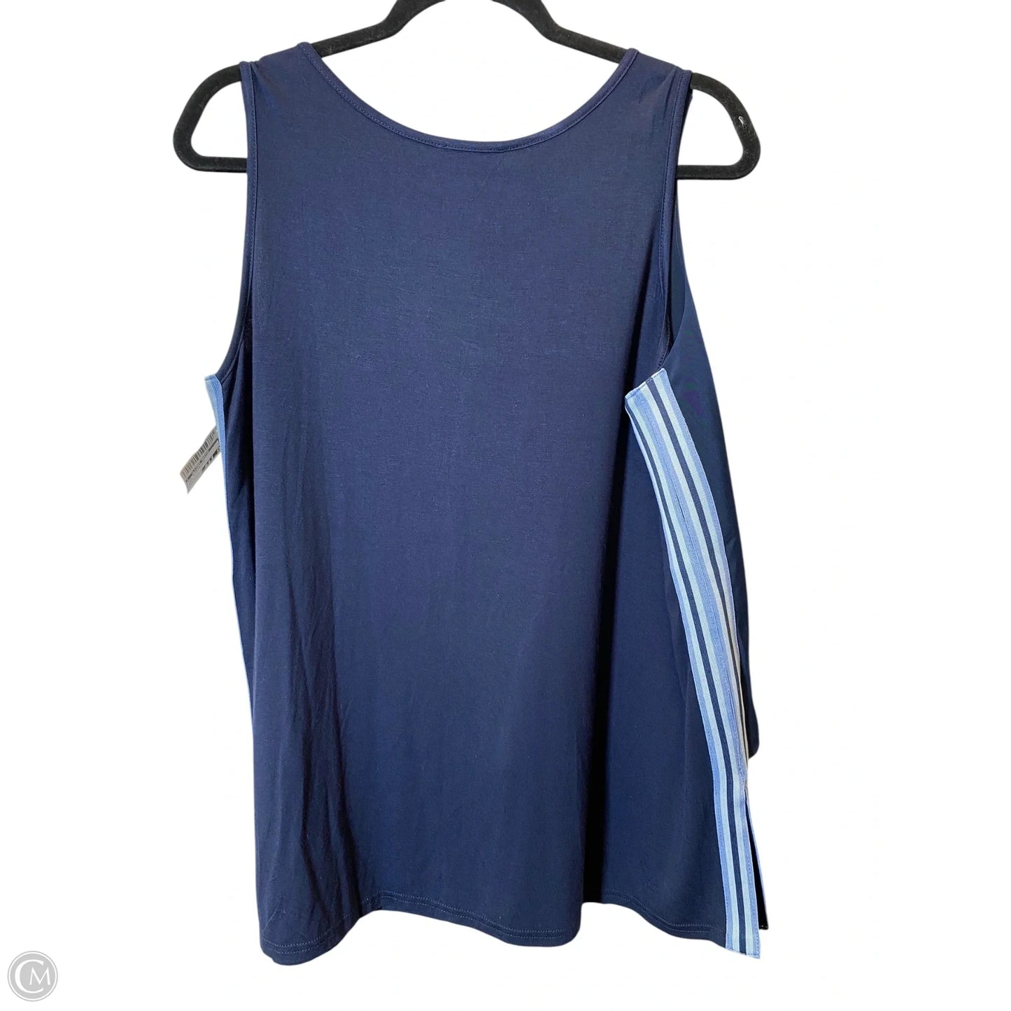 Top Sleeveless By Clothes Mentor In Navy, Size: L