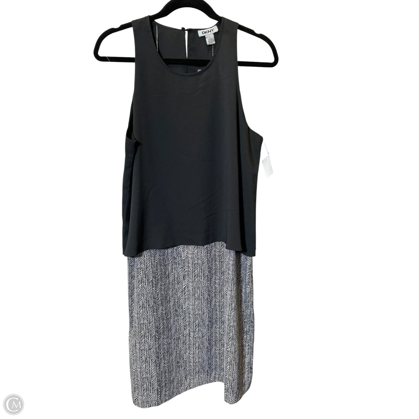 Dress Casual Short By Dkny In Black & White, Size: L