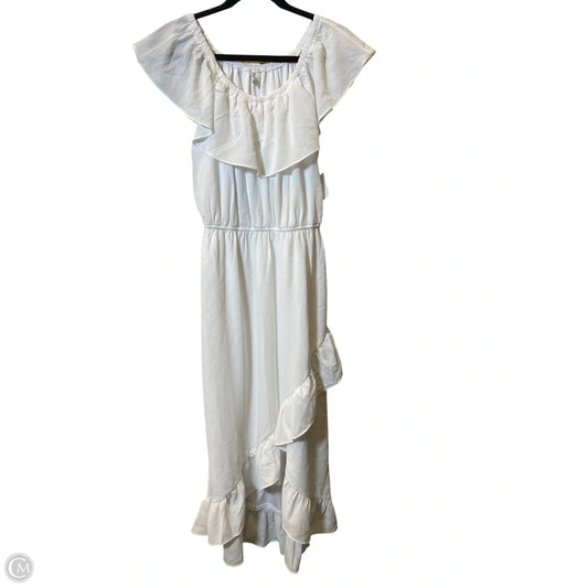 Dress Casual Maxi By Cato In White, Size: M