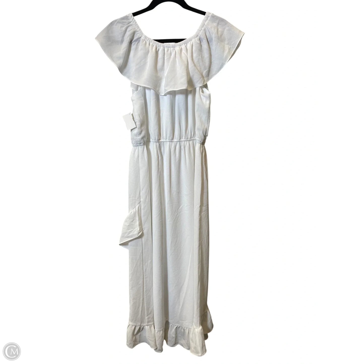 Dress Casual Maxi By Cato In White, Size: M