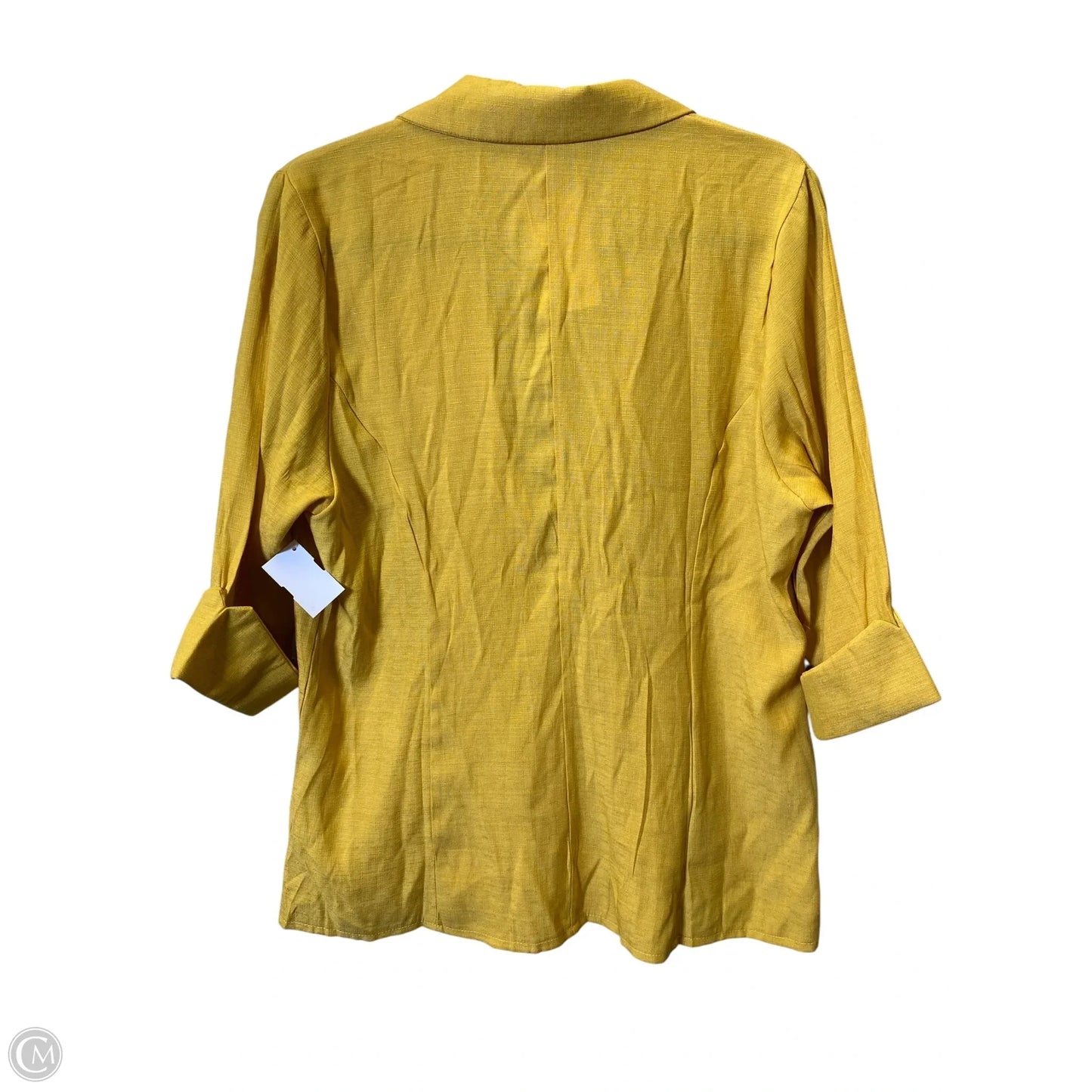 Blazer By Clothes Mentor In Yellow, Size: M