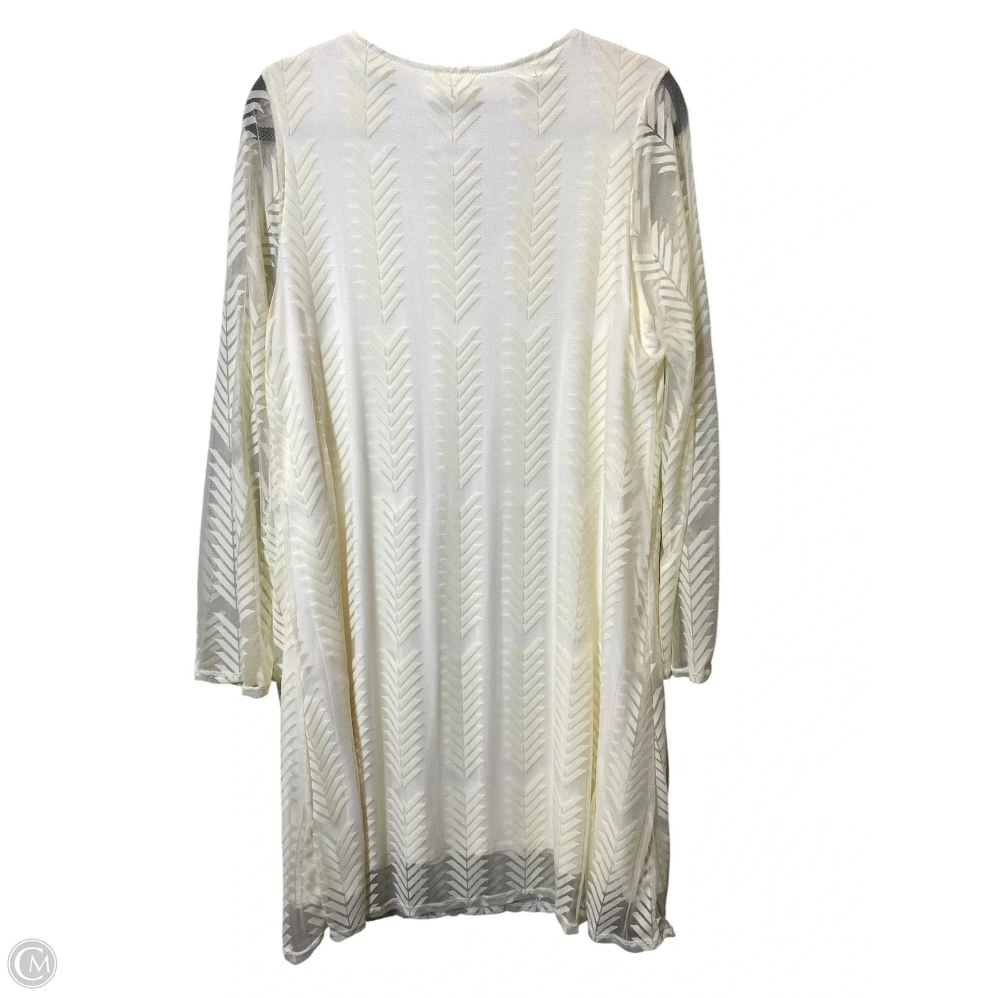 Dress Casual Midi By Pink Blush In Cream, Size: L