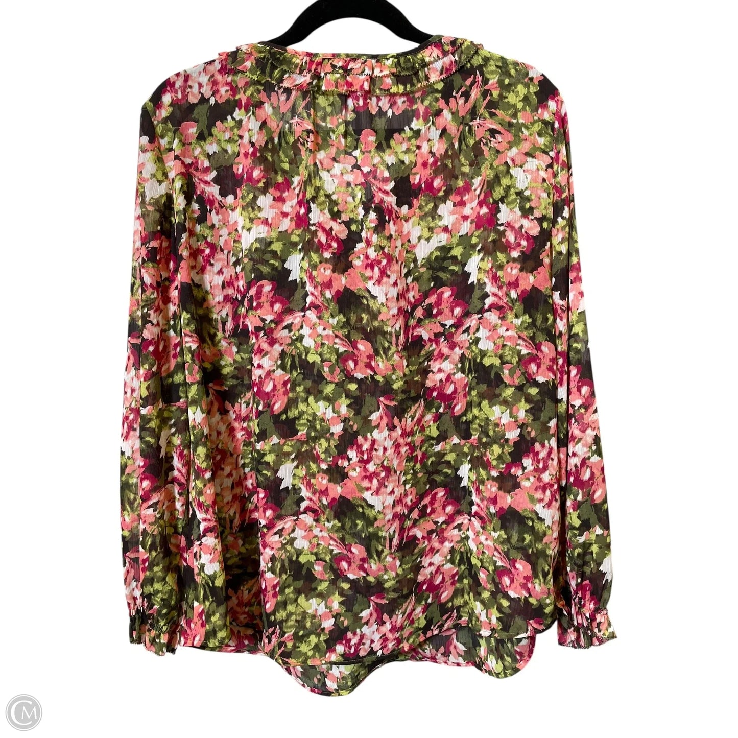 Top Long Sleeve By Chicos In Multi-colored, Size: L