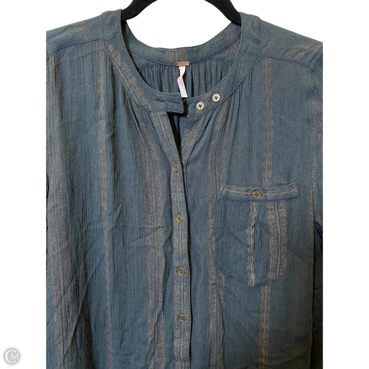 Top Long Sleeve By Free People In Multi-colored, Size: S