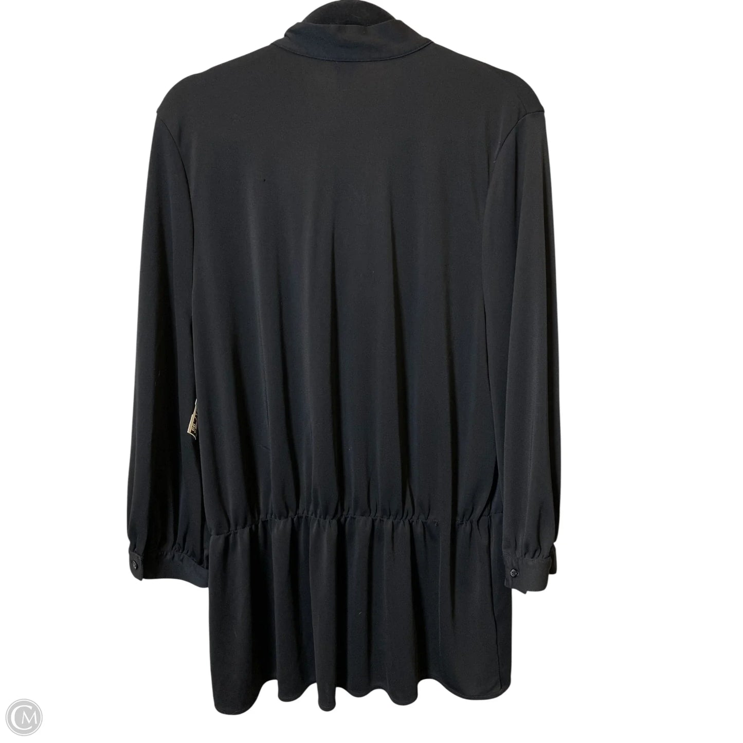 Blouse Long Sleeve By Ann Taylor In Black, Size: Xl